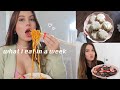 what i eat in a week (realistic + busy) ♡