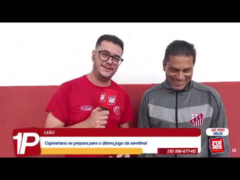 Técnico do Capivariano, Elio Sizenando, fala ao vivo com Primeira Página sobre jogo do clube