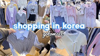 shopping in korea vlog 🇰🇷 spring fashion haul 🎀 gotomall underground shopping center