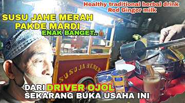 susu jahe merah minuman anget enak banget