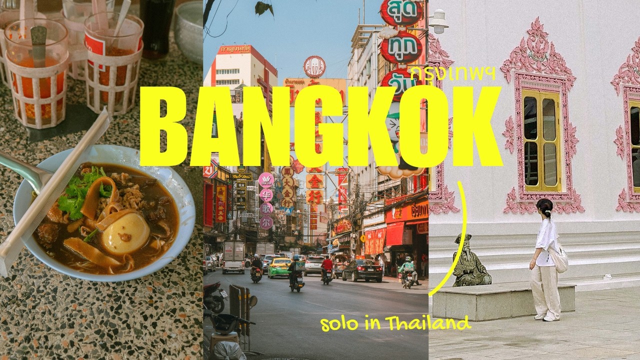 4 days solo in bangkok | first time exploring talat phlu, song wat, talat noi | thailand vlog