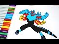 Coloring Pages Ben 10 Ultimate XLR8 Upgrade Four Arms - Coloring Videos Coloring Book 2019