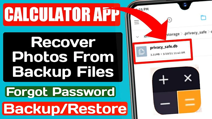 Recover Calculator Photos/Data From Backup Files || Backup File Se Photo Wapas Kaise Laye