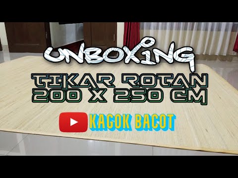 Review/Unboxing Tikar Lampit Karpet Rotan Saburina Khas Kalimantan