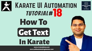 Karate UI Automation Tutorial #18 - How to Get Text in Karate screenshot 3