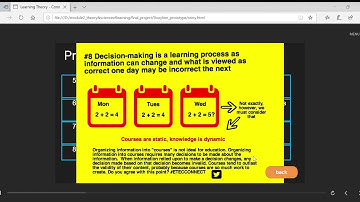 E-learning module - prototype