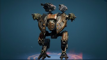 War robots game play with the Hammer Cudgel Angler with the Patrone drone