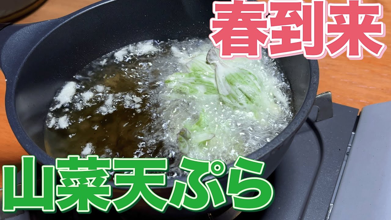 Spring mountain vegetable tempura dish! Please give it a try
