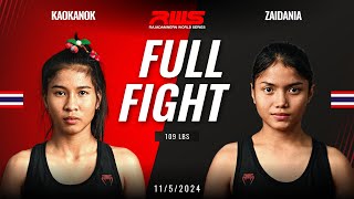 Full Fight l Kaokanok vs. Zaidania Looksaikongdin I RWS