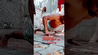 Desi Two Finger Push Ups Training