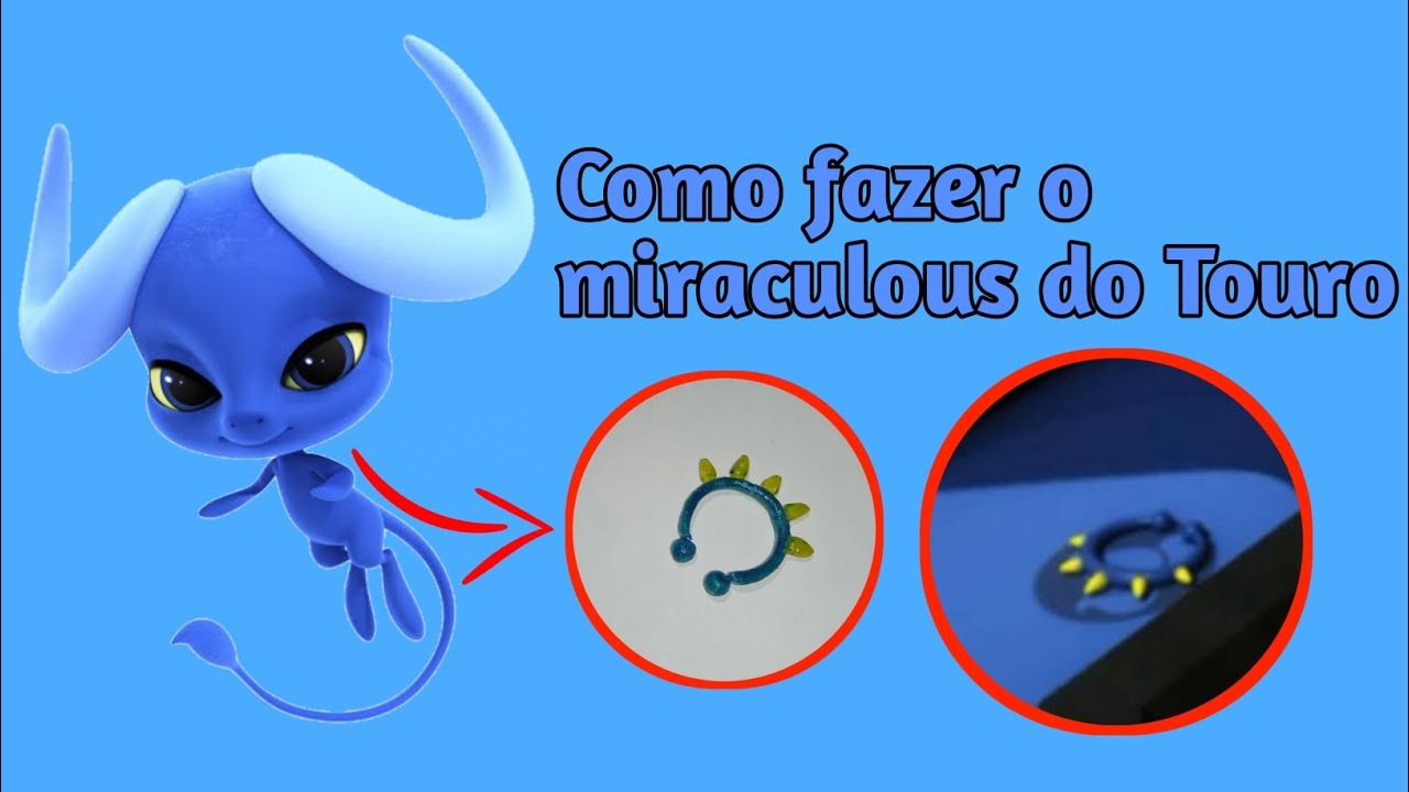 DIY Como fazer o miraculous do Touro 🐂 - YouTube