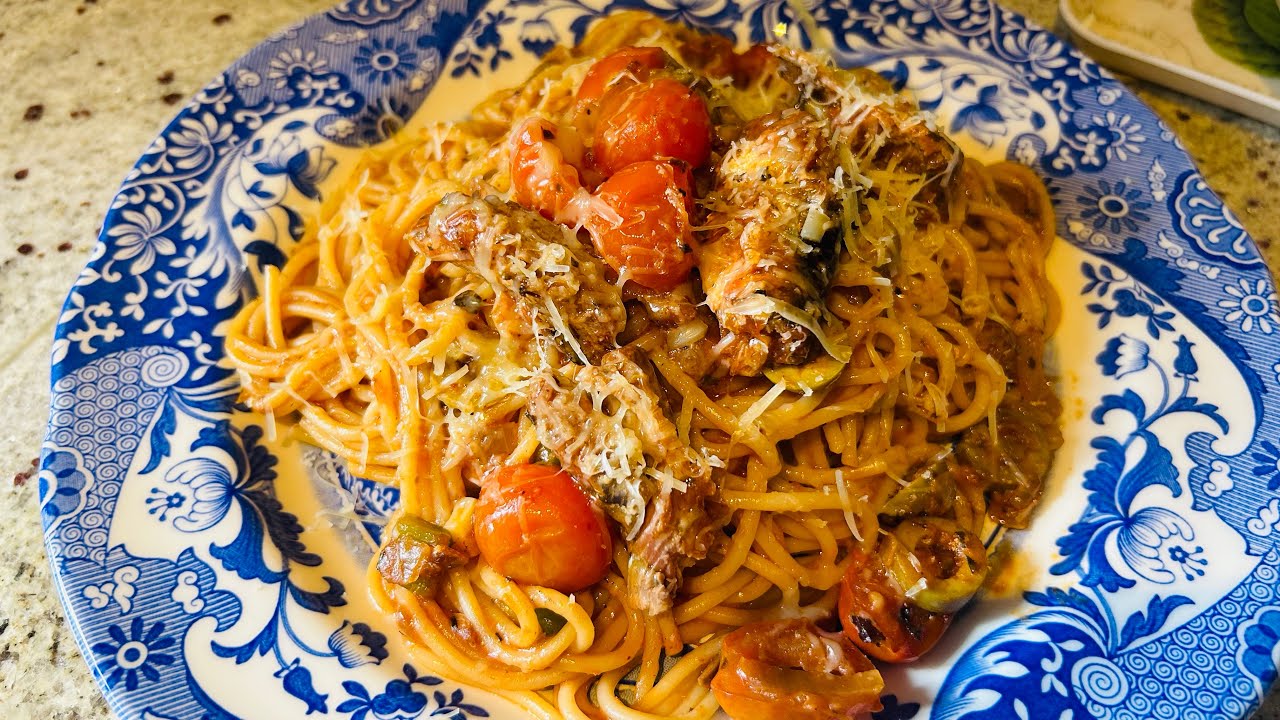Canned sardine pasta recipe YouTube