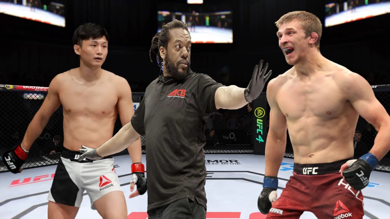 UFC 최두호 vs 아놀드 앨런 K-1룰 경기 전부터 신경전을 펼치는 양 선수! - YouTube