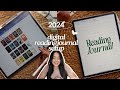 2024 reading journal setup  digital journal  ipad edition  road to 100 books  tog sjm thoughts