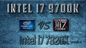 Intel i7 9700K vs i7 7820X Benchmarks | Test Review | Comparison | Gaming | 10 Tests