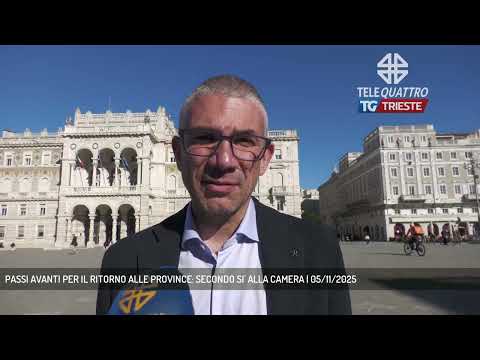 PASSI AVANTI PER IL RITORNO ALLE PROVINCE: SECONDO SI' ALLA CAMERA | 05/11/2025