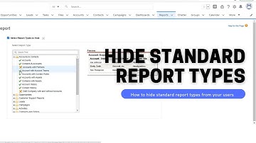 Salesforce: How to hide Report Types from my users