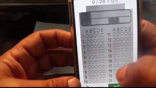 التصحيح الآلي للاختبار عن طريق الجوال: Correcting tests by mobile application