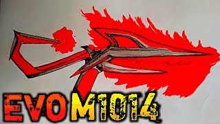 New Evo M1014 Skin Free Fire Drawing || Scorpio Shatter M1014 Drawing || @kakuarts6189