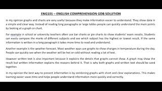 ENG101 – ENGLISH COMPREHENSION  GDB 1 Solution 2026 | English Comprehension | Virtual University
