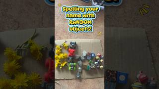 Build Your Name with Objects Around Your Home! | Fun Preschool Name Activity
