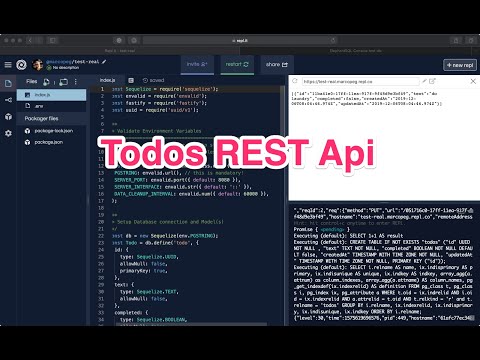 REPL.it - Todos REST Api