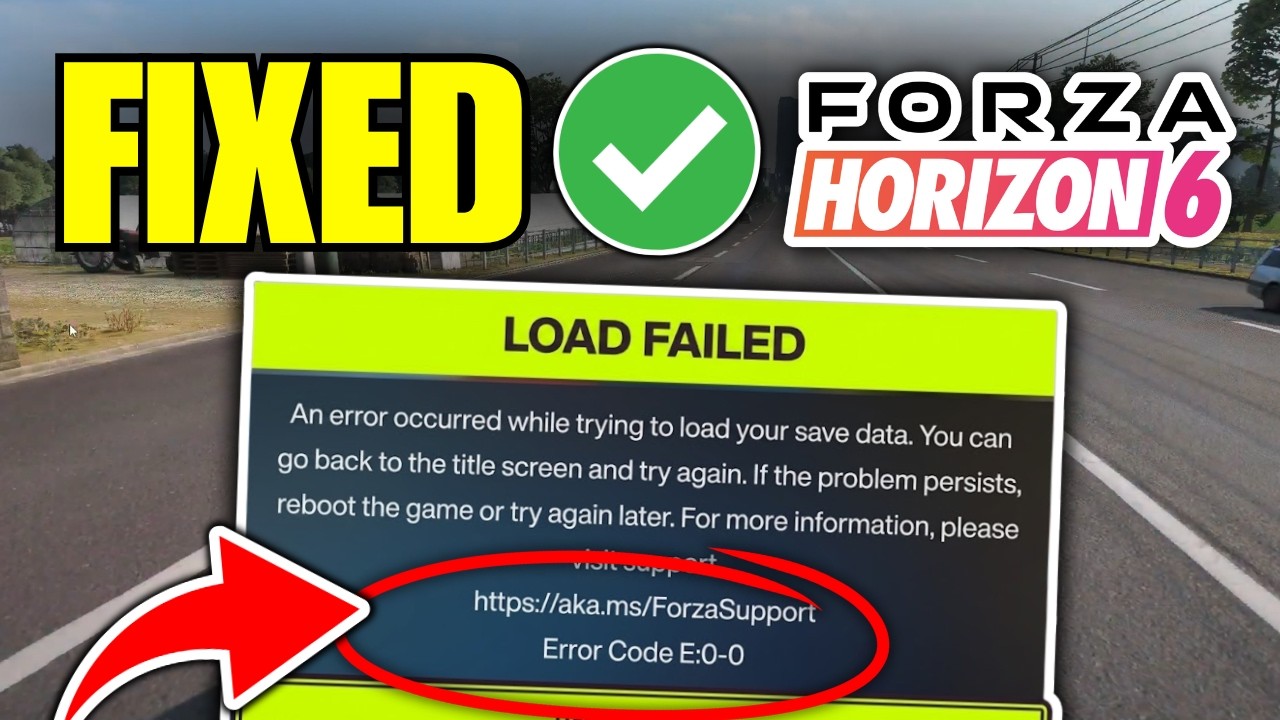 Fix Eror Code E:0-0 Load Failed For Forza Horizon 6 - YouTube