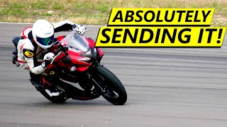 I Took the GSX250 on Track! (Ridiculously Bad and Slow lol...)