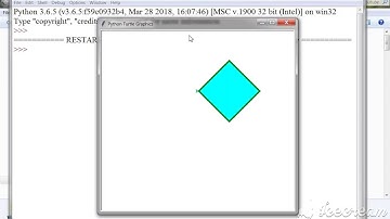 Drawing rhombus - Python turtle - Graphics