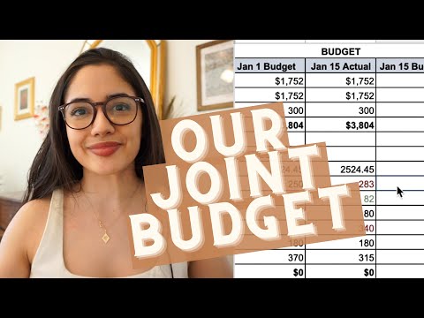 Video: How To Properly Manage A Joint Budget