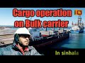 Discharging Bulk cargo | නැවක Cargo operation වෙන්නෙ මෙහෙමයි