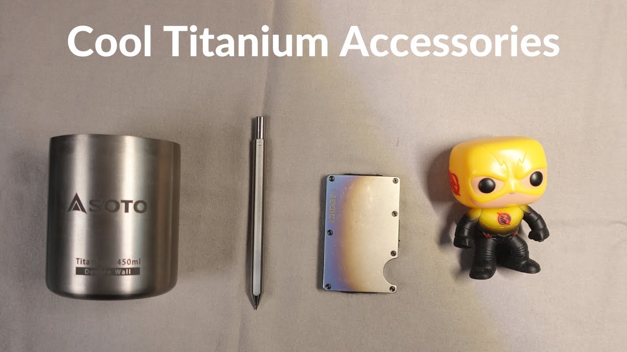 Grovemade Titanium Pen Minimalist Ridge Titanium Wallet