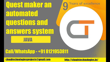Quest maker an automated questions and answers system | B-Tech Major Projects | IEEE Projects