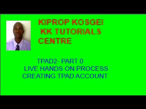 TPAD2 PART 0 LIVE HANDS ON PROCESS CREATING TPAD ACCOUNT