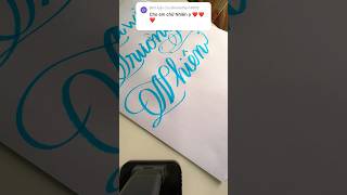 Thân tặng Nhiên sorts calligraphy trending viral writing handwriting art painting music