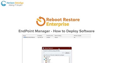 EndPoint Manager   How to deploy software