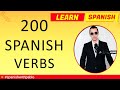 Spanish lesson: 200 Spanish Verbs English to Castilian Spanish, Most Common Verbs. #spanishwithpablo