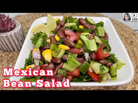Mexican Bean Salad | High Protein Kidney Bean Salad Recipe | Healthy Rajma Salad | Vegan Bean Salad