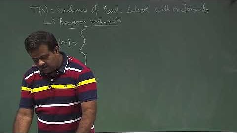 Lecture 19 : Randomised Order Statistics