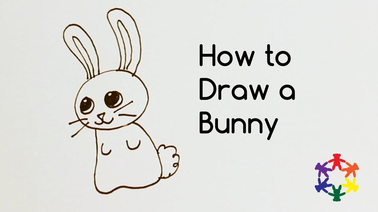how to draw a bunny - YouTube