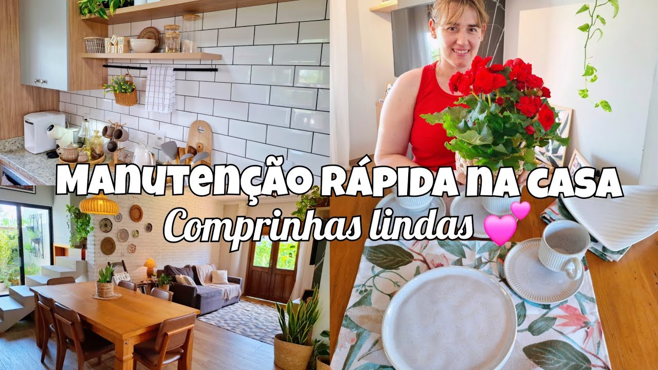 Casa em ORDEM✨Rotina diária de dona de casa, Limpeza rápida na casa💓Comprinhas lindas para o lar