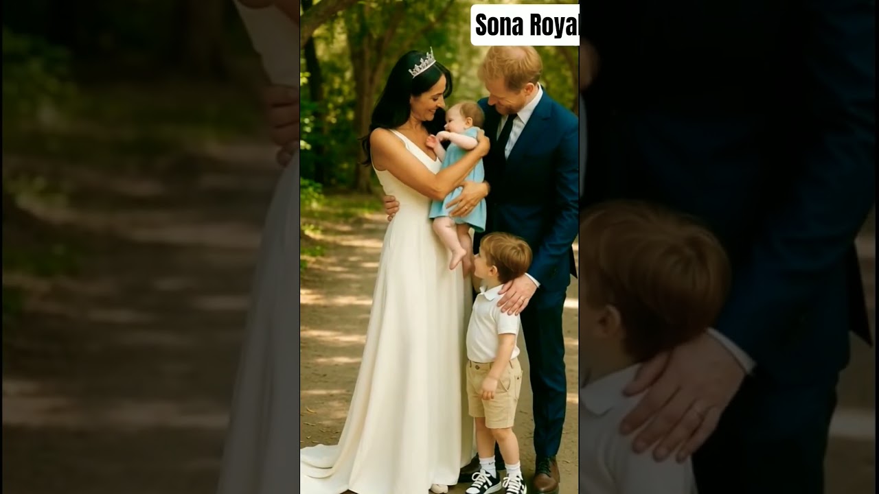 Princess Harry and  Meghan Karke with her children