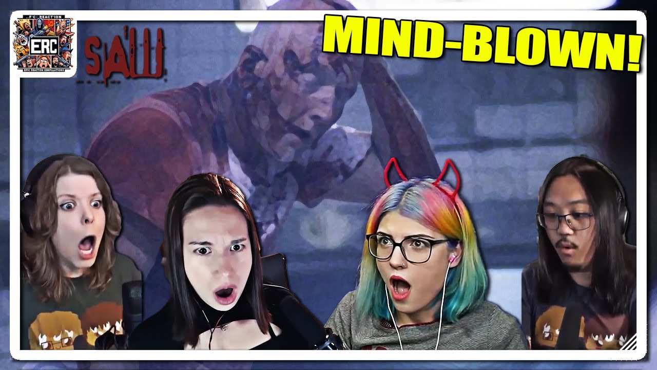 Reactors Go INSANE at Saw’s Final Scene Reveal 🧠💀- Saw (2004) Epic Reaction Compilation