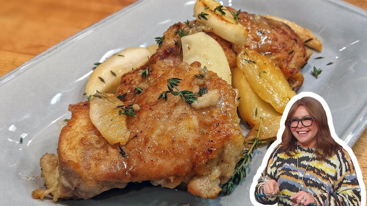 How to Make Chicken with Apples and Pears and Cheesy Potatoes | Rachael Ray