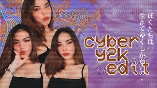 cyber y2k edit tutorial | anjmagdami