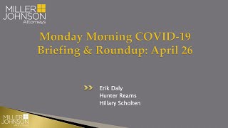 Monday Morning COVID-19 Briefing & Roundup: April 26