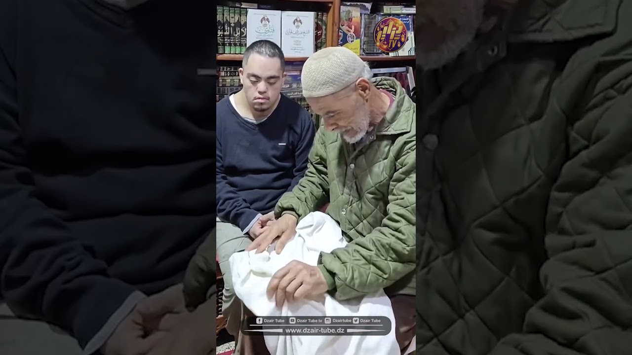 الشيخ شمس الدين ما قدرش  يحكم دموعو 😭...لحظة مؤثرة ، المجاهد عبد القادر يزور إبنه الشيخ شمس الدين