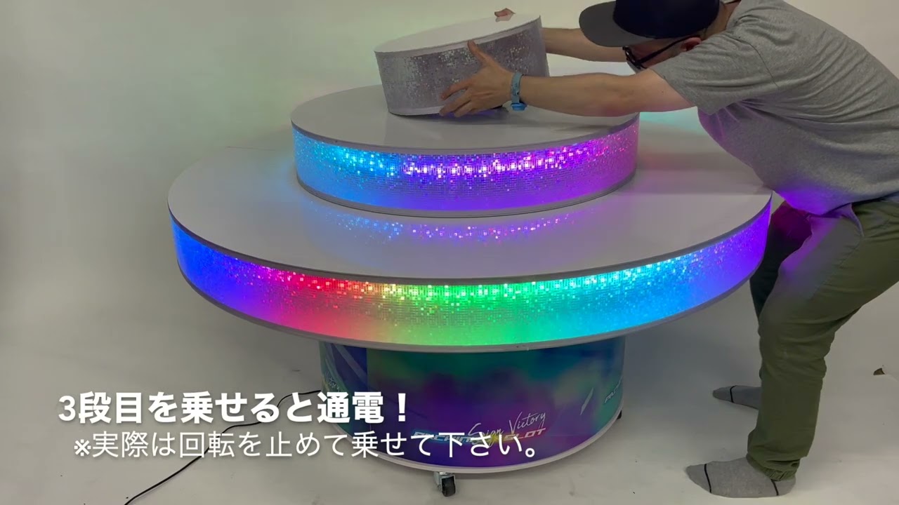 レインボーサークル ユニット（電動回転台） - パチンコホール装飾