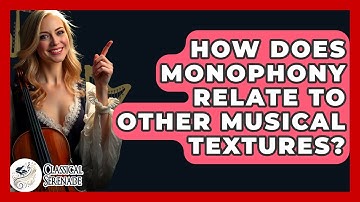 How Does Monophony Relate To Other Musical Textures? - Classical Serenade