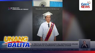 50-anyos na tricycle driver, naghatid ng inspirasyon online nang maka-graduate sa ALS | Unang Hirit